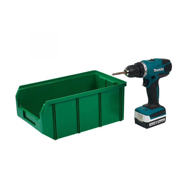 V-3 Пластиковый ящик зеленый, (342х207х143) 9,4 литра