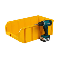 V-4 Пластиковый ящик желтый, (502х305х186) 20 литров HV Market