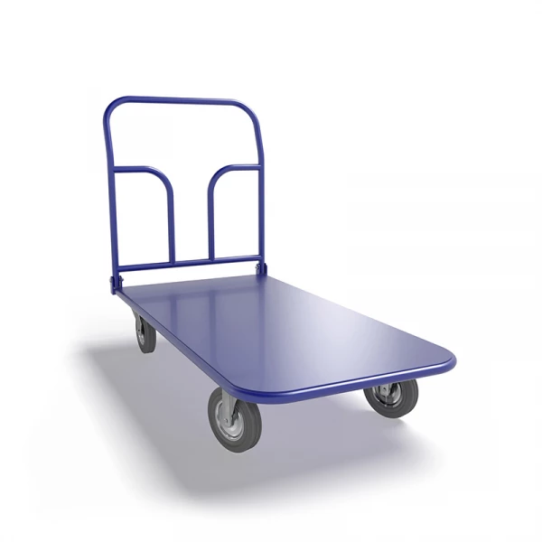 Тележка платформенная со складной ручкой ТПСР 3 М (600х1000) г/п 500 кг.200 серая резина