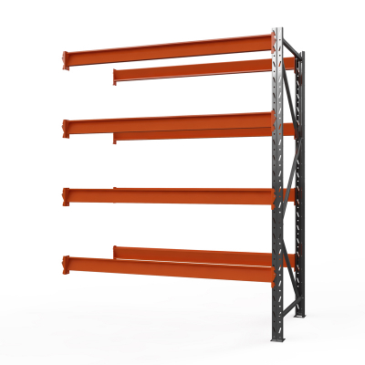 Секция приставная стеллажа металлического ОПТИМА, 3000х1250х785 мм. Полки: 4 шт. без настила