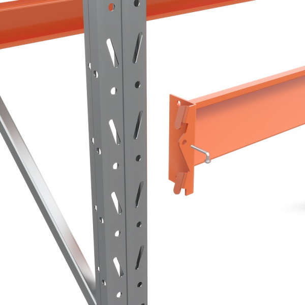 Стеллаж металлический паллетный 2500х2700х1100 мм (70.1.5). Ярусы: пол+2