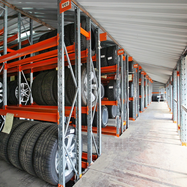 Стеллаж металлический паллетный 2500х2700х1100 мм (70.1.5). Ярусы: пол+2