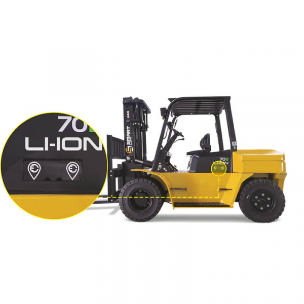 Электропогрузчик EFL702 (7000 кг, 3,5 м, li-ion 80В / 820Ач) SMARTLIFT