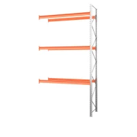 Секция приставная стеллажа металлического паллетного 4500х2700х1100 мм (85.1.5). Ярусы: пол+3 HV Market