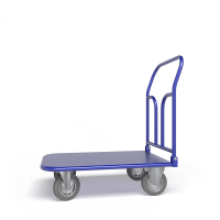 Тележка платформенная со складной ручкой ТПСР 1 М (500х800) г/п 400 кг.160 серая резина HV Market