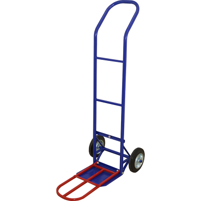 Тележка грузовая двухколесная с откидной полкой КГ 150 П г/п 150 кг. колеса пневматические 200 мм HV Market