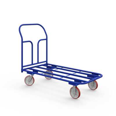 Тележка платформенная каркасная ТК 3 (600х1000) г/п 500 кг.150 чугун/полиуретан HV Market