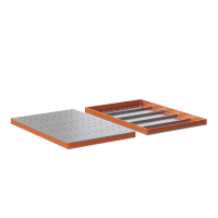 Ярус стеллажа Профи Т, металлический перфорированный настил с усилением (1540х500 мм) HV Market