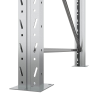 Секция приставная стеллажа металлического паллетного 5000х1800х1100 мм (85.1.5). Ярусы: пол+3 HV Market