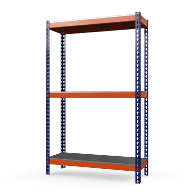 Стеллаж Профи Т (2000/1540/770), 3 яруса металл оц., с усилителем HV Market