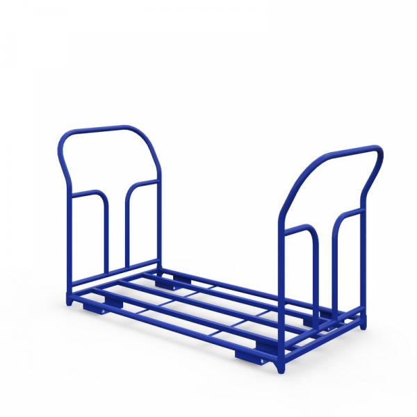 Тележка каркасная с двумя ручками ТКД 7 (800х1400) г/п 500 кг.150 чугун/полиуретан