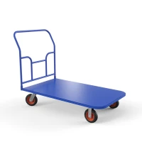 Тележка платформенная ТПТ 600х1000 (г/п 500 кг.) 200 литая протекторная резина HV Market