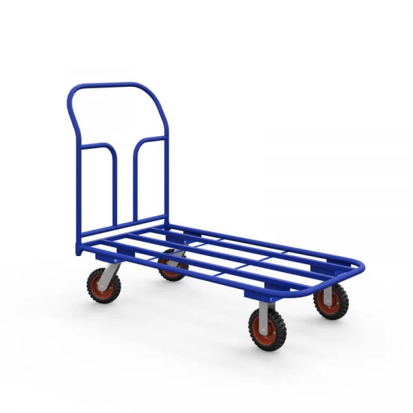 Тележка платформенная каркасная ТК 8 (700х1000) г/п 500 кг.160 литая протекторная резина HV Market