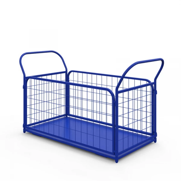 Тележка платформенная с сетчатыми бортами ТС 7 (800х1400) без колес