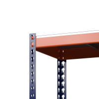 Стеллаж Профи Т (2000/1540/455), 4 яруса, металл оц., с усилителем HV Market