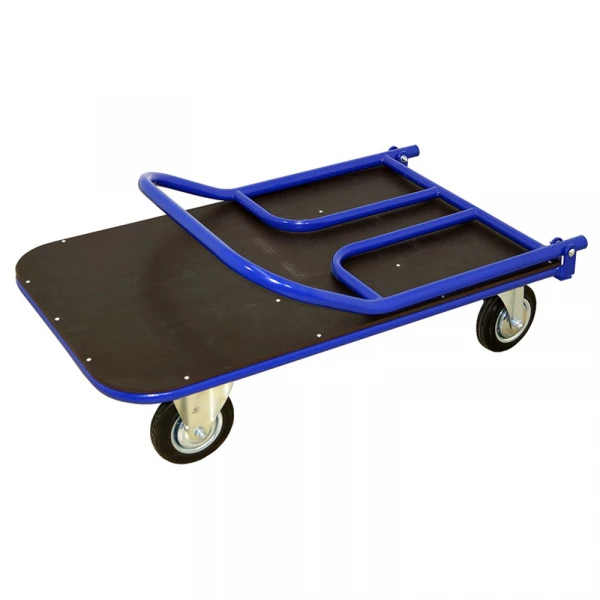 Тележка платформенная со складной ручкой ТПСР 5 ФЛ (700х1200) г/п 500 кг.200 серая резина