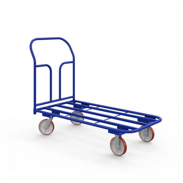 Тележка платформенная каркасная ТК 2 (600х900) г/п 500 кг.150 чугун/полиуретан HV Market