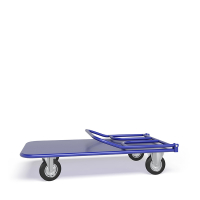 Тележка платформенная со складной ручкой ТПСР 2 М (600х900) г/п 500 кг.200 черная резина HV Market