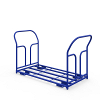 Тележка каркасная с двумя ручками ТКД 4 (600х1200) г/п 500 кг.200 черная резина HV Market