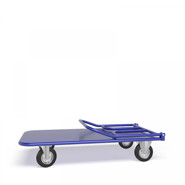 Тележка платформенная со складной ручкой ТПСР 3 М (600х1000) г/п 500 кг.200 черная резина HV Market