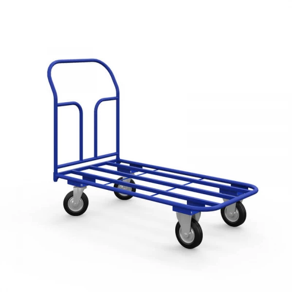 Тележка платформенная каркасная ТК 6 (800х1200) г/п 450 кг.160 черная резина HV Market