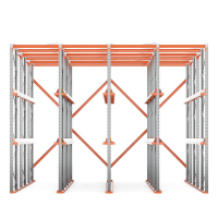 Стеллаж набивной паллетный (4500х6020х5000 мм), 4 линии, 3 яруса HV Market