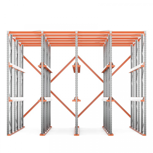 Стеллаж набивной паллетный (4500х6020х5000 мм), 4 линии, 3 яруса HV Market