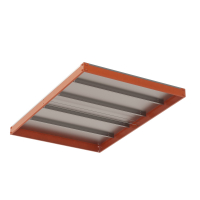 Ярус стеллажа Профи Т, металлический сплошной настил с усилением (1540х770 мм) HV Market