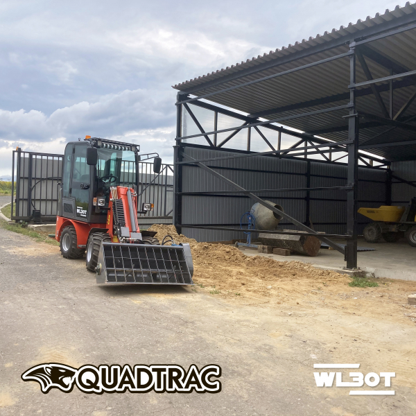 Мини-погрузчик QUADTRAC WL30T (600 кг, телескопическая стрела 3500 мм)
