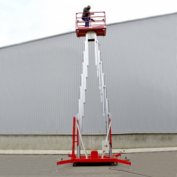 Телескопический двухмачтовый подъемник ZX-2-100 OXLIFT 10 м 200 кг