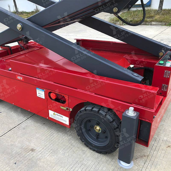 Самоходный ножничный подъемник QZ-030-075 OXLIFT 7500 мм 300 кг