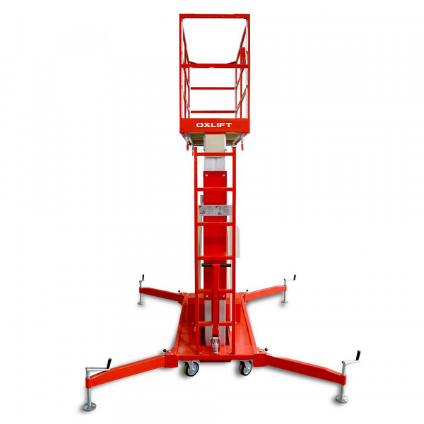 Телескопический двухмачтовый подъемник ZX-2-140 OXLIFT 14 м 200 кг