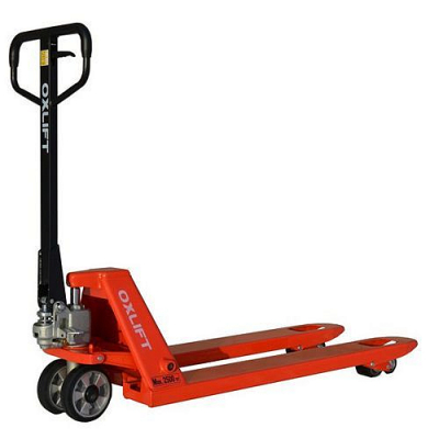 Ручная гидравлическая тележка OXLIFT OX25P-RU Premium 2500 кг, резина