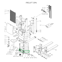 Цепь поворотного колеса в сборе с натяжителем для штабелеров SPN HV Market