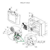 Контактор двигателя подъема 24В для штабелеров SDR/SDK, для тележек SK20 HV Market