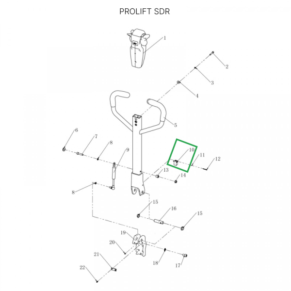 Датчик положения ручки для штабелеров SDR 1-1,2 т, SDR1635, для тележек SD15