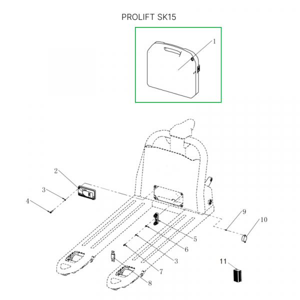 Аккумуляторная батарея 48В 30Ач Li-ion для тележек SD20L HV Market