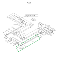 Подвильная тяга для гидравлических тележек AC25 1800 мм HV Market