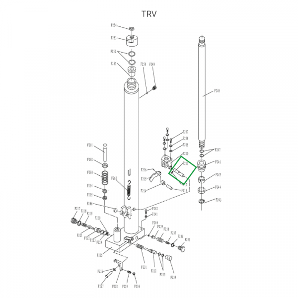 Ось крепления ручки для TRV
