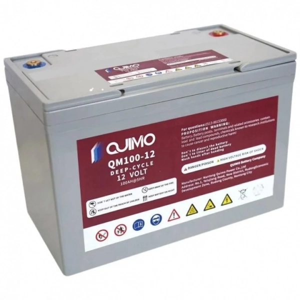 Батарея тяговая QUIMO AGM 12V 100Ah QM100-12 HV Market