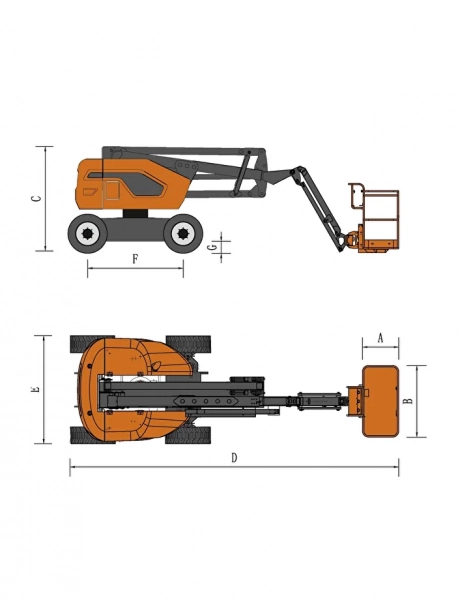 Коленчатый подъемник Skyboom GTZZ-15J